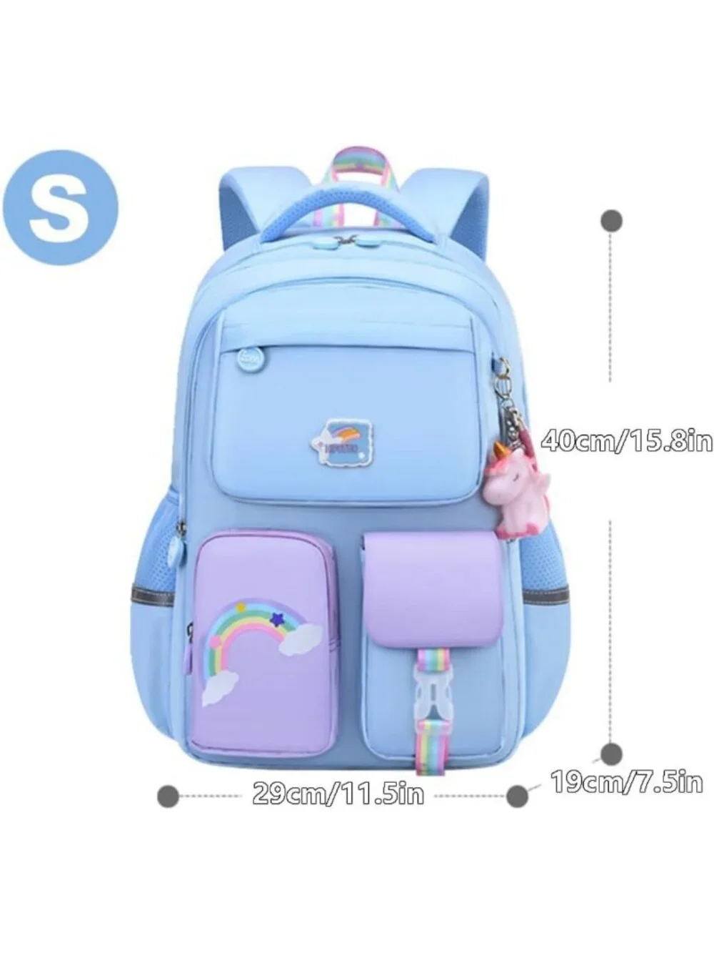 Ergonomic Lightweight Unicorn Backpack for Girls - Waterproof Schoolbag